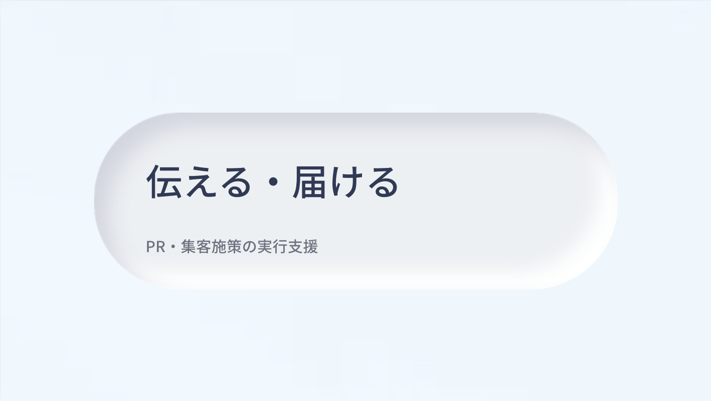  PR・集客施策の実行支援